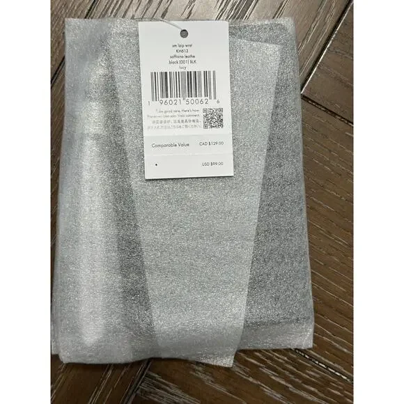 NWT Kate Spade Lucy Black Leather L-Zip Small Wristlet KH613 FAST SHIP! - Picture 4 of 5